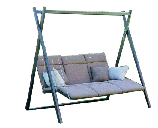 Three Seater Swing With Upholstered Seat